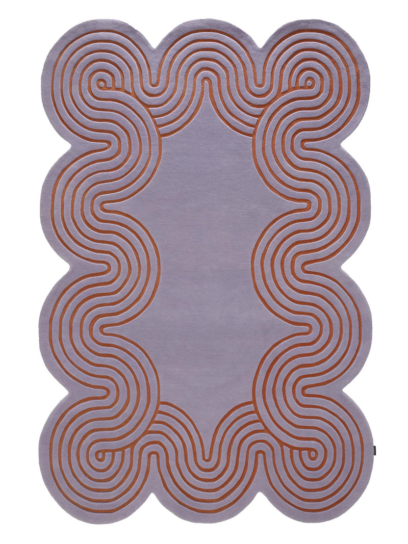 Wool Rug Helix Purple