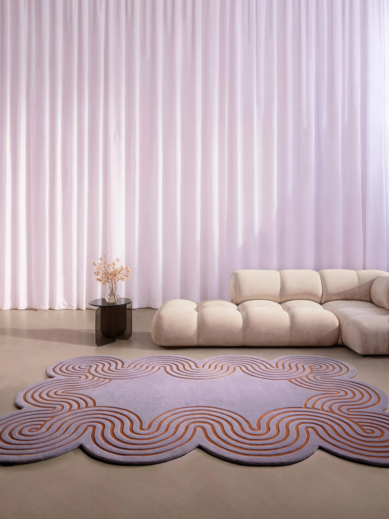 Wool Rug Helix Purple