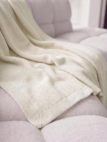 Cotton Blanket Helma Ivory