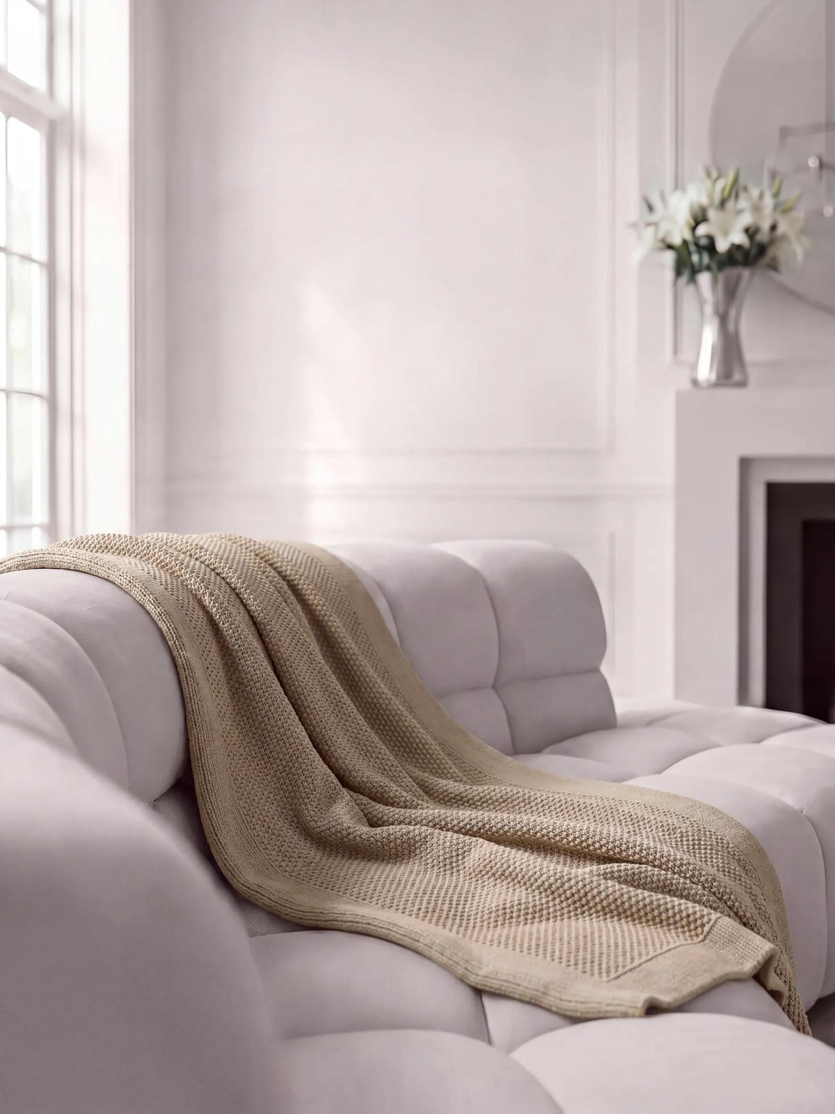 Cotton Blanket Helma Beige