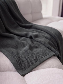 Cotton Blanket Helma Dark Grey