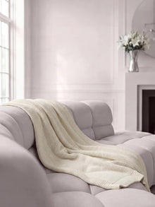Cotton Blanket Helma Ivory