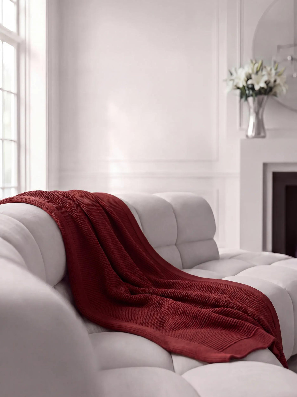 Cotton Blanket Helma Red