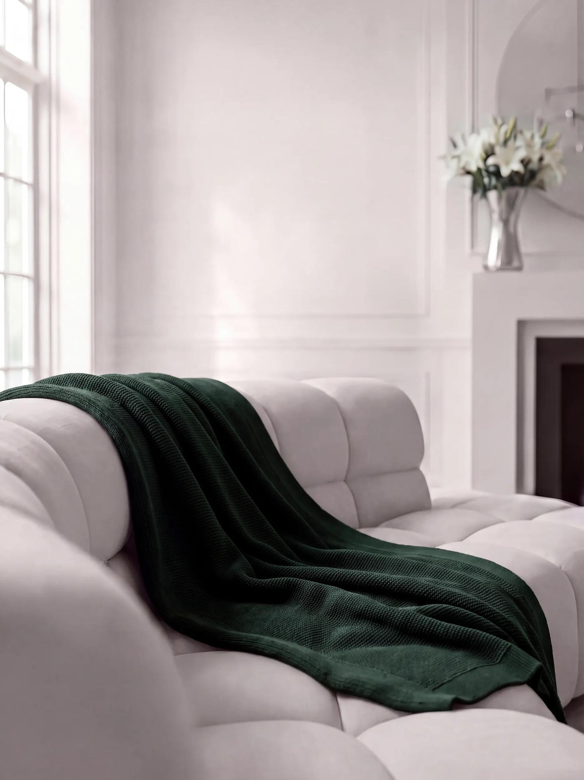 Cotton Blanket Helma Green