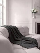 Cotton Blanket Helma Dark Grey
