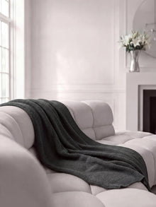 Cotton Blanket Helma Dark Grey