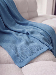 Cotton Blanket Helma Light Blue