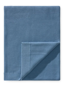 Cotton Blanket Helma Light Blue