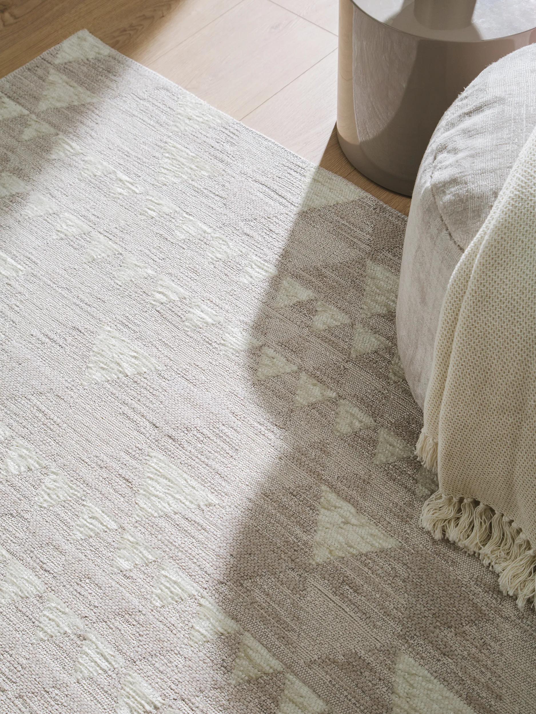 Flat Weave Rug Henna Beige