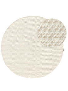Round Wool Rug Hera Cream