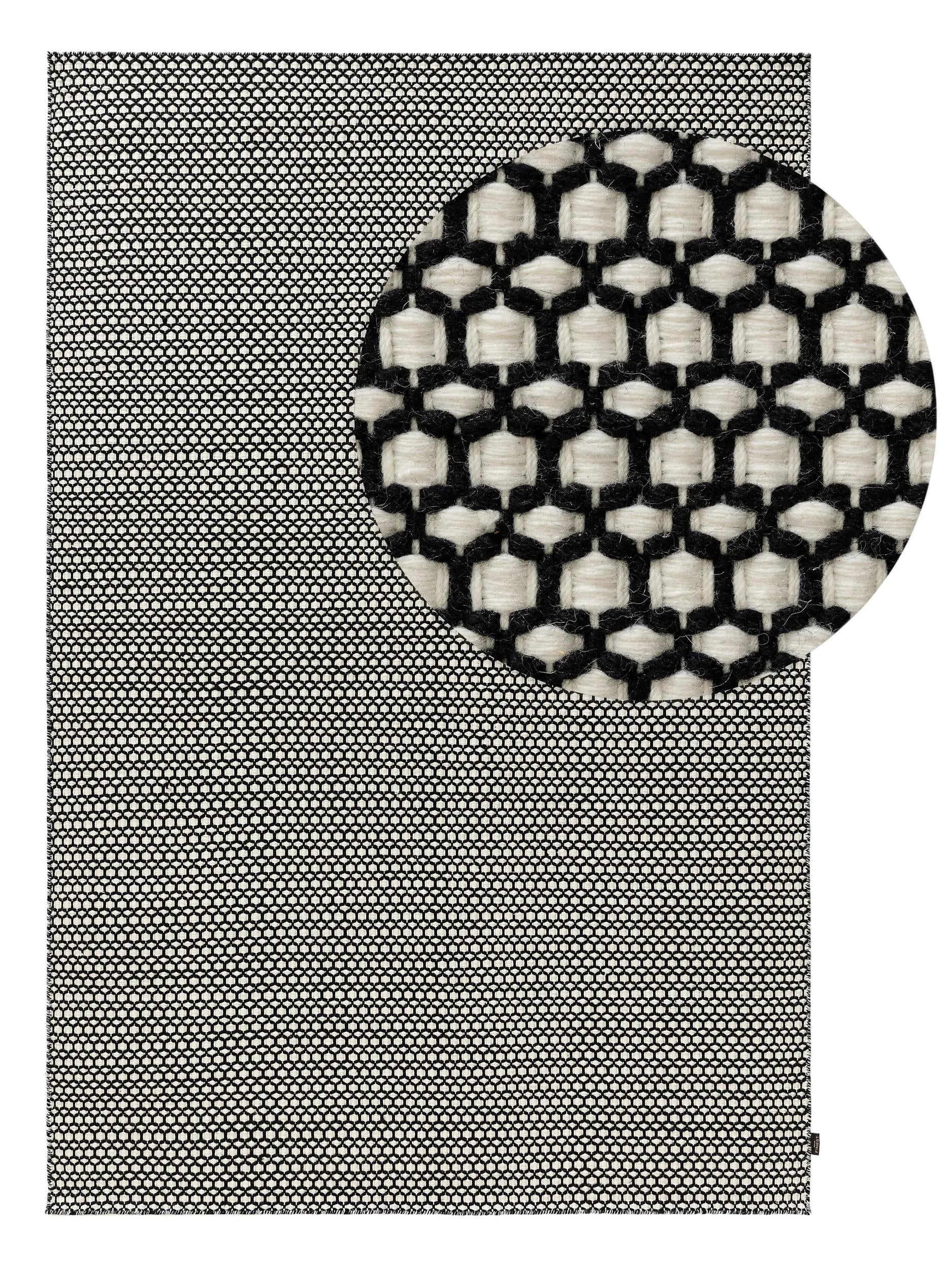Wool Rug Hera Beige/Black