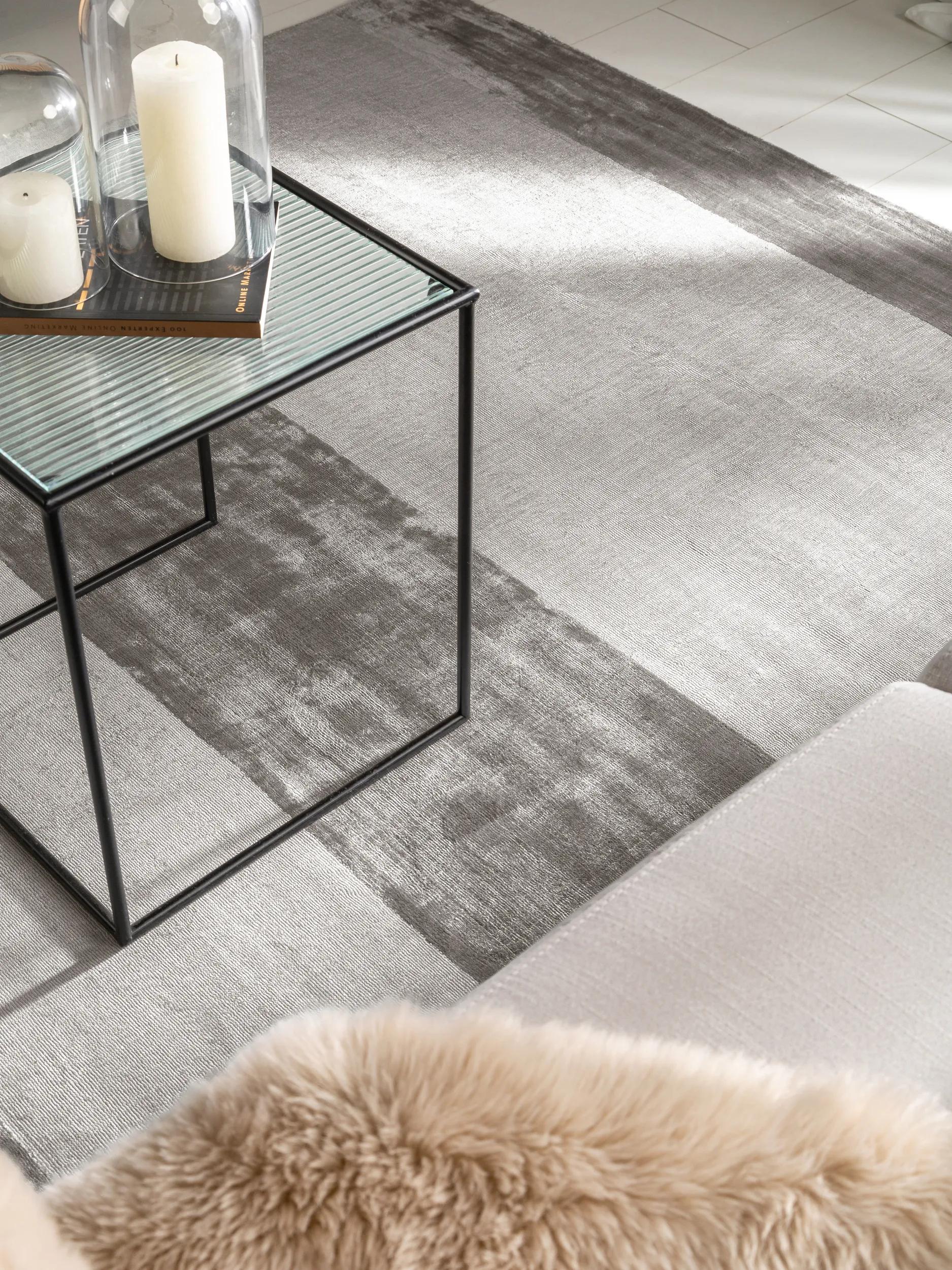 Viscose Rug Hudson Grey