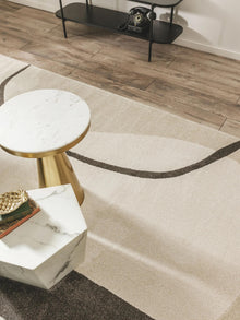 Alfombra Ida Crema/Carbón