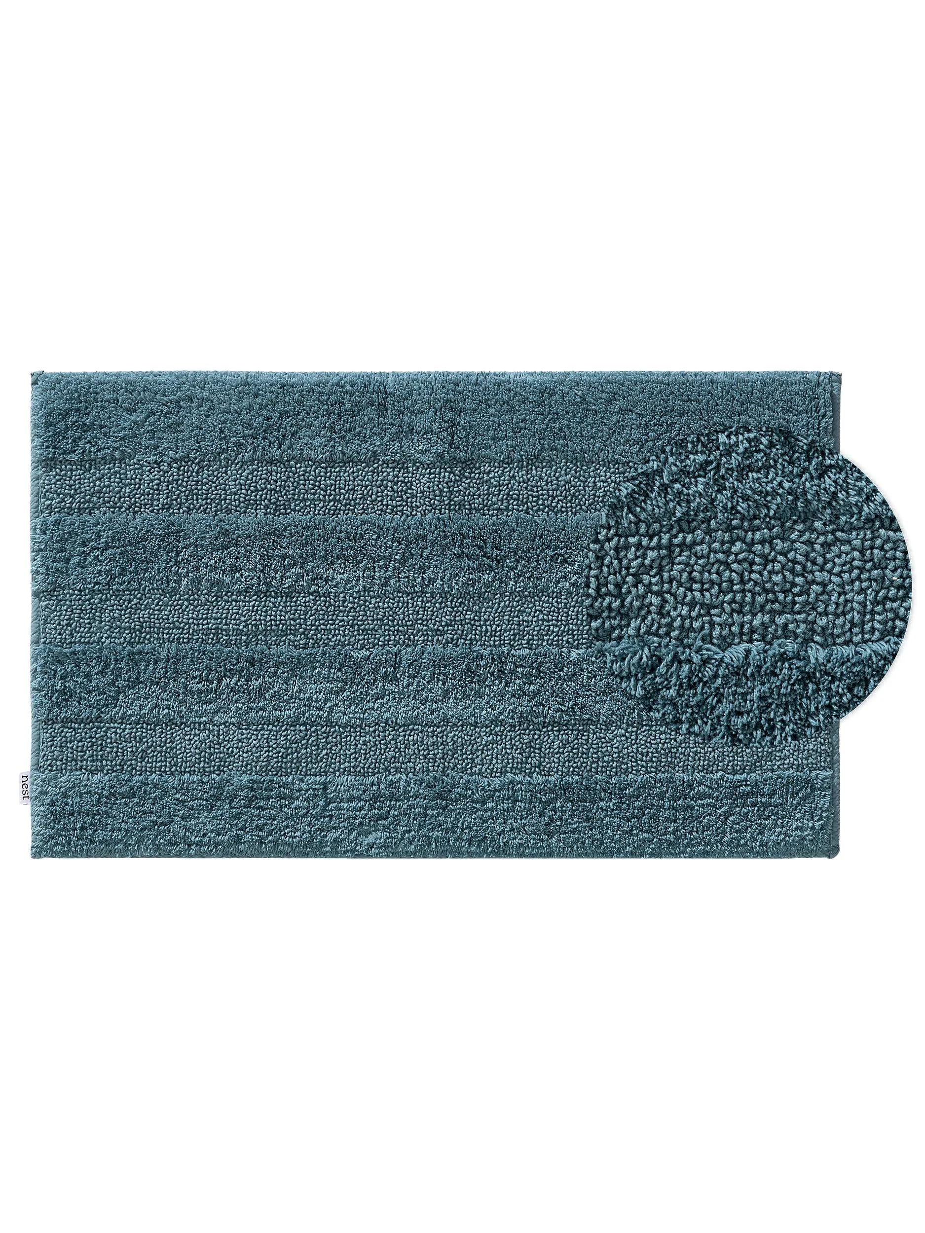 Bath Rug Ilka Petrol