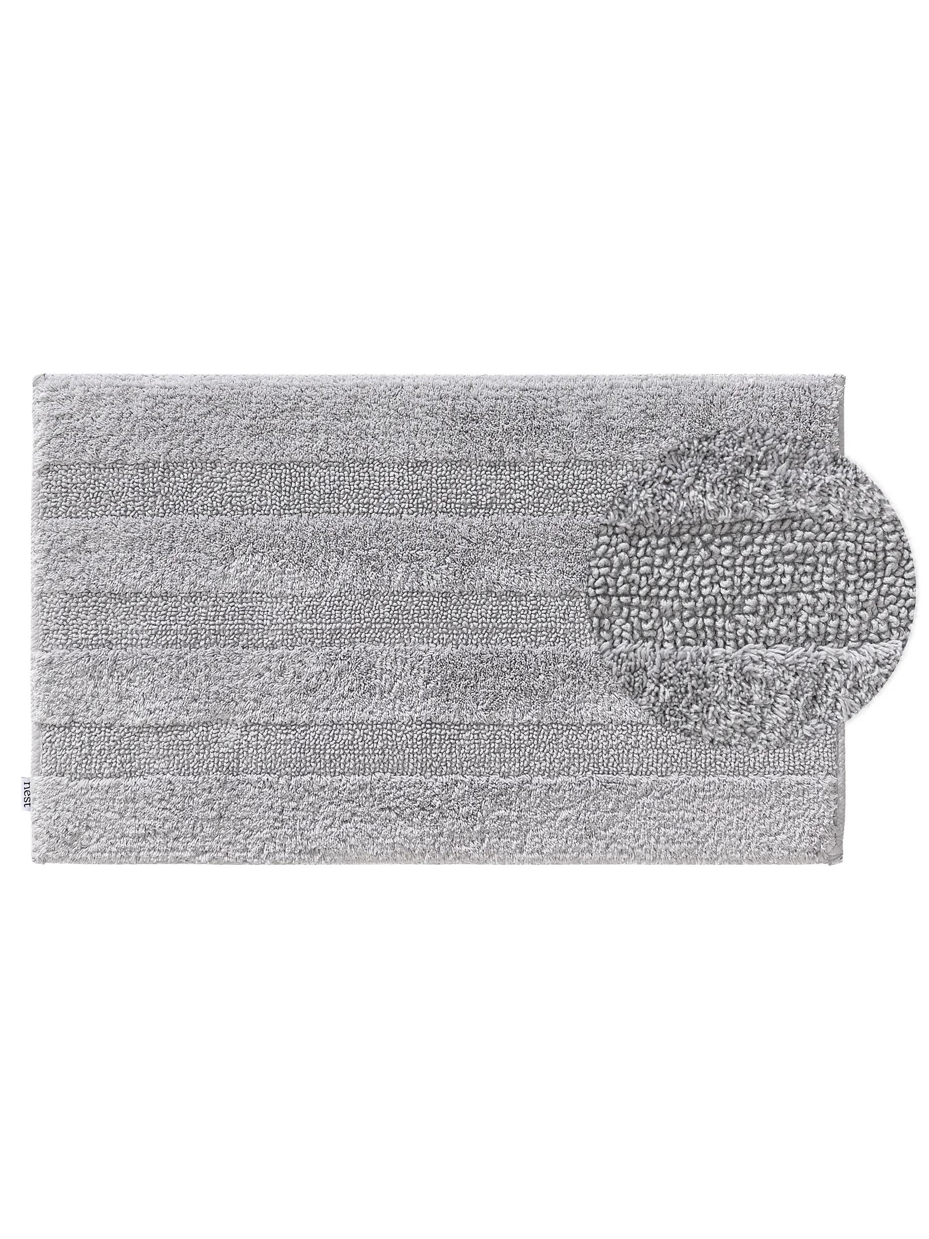 Bath Rug Ilka Light Grey
