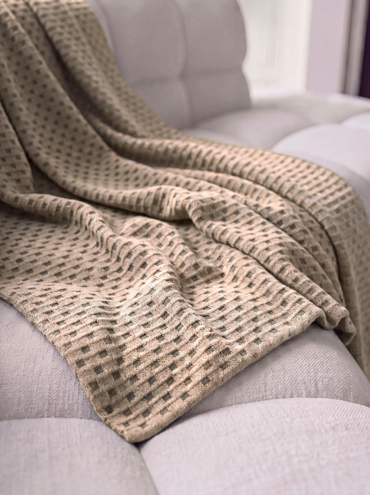 Cotton Blanket Ilma Beige