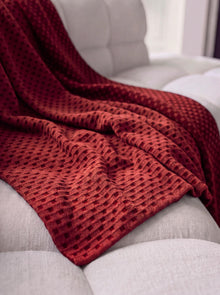 Cotton Blanket Ilma Red