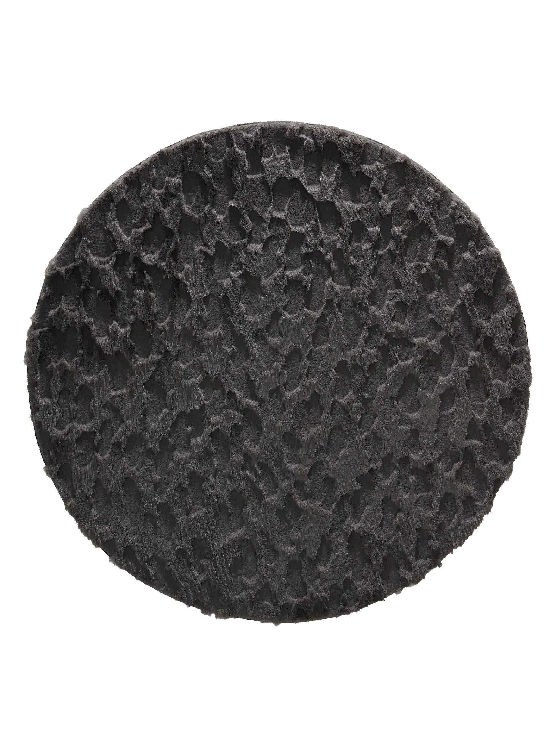 Tapis en fourrure Immy Charcoal