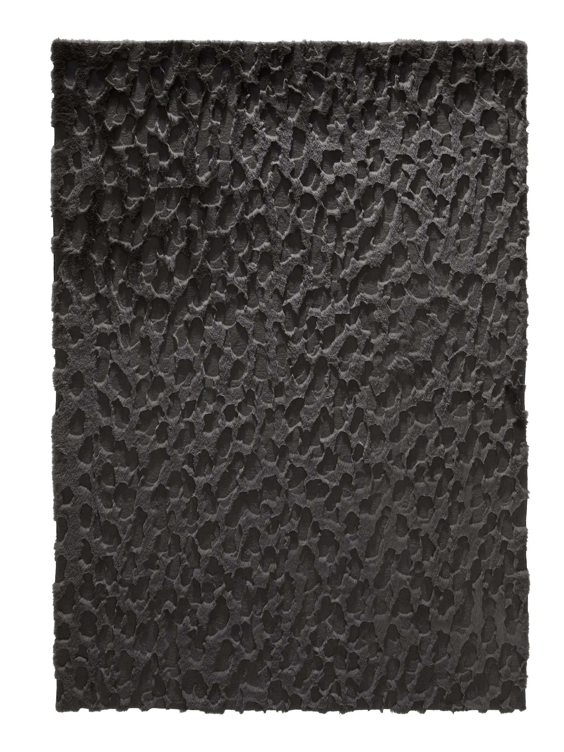 Fur Rug Immy Charcoal