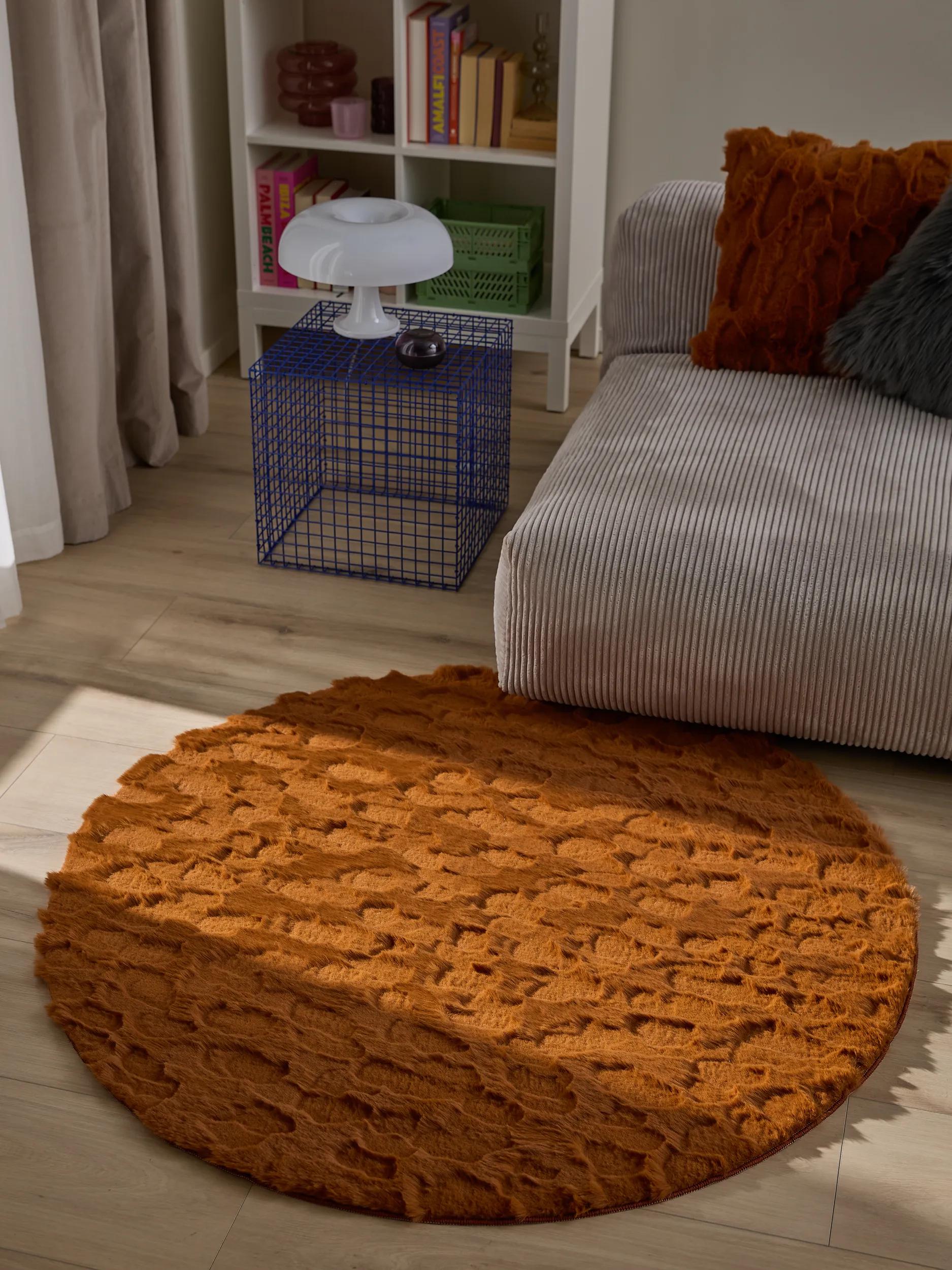 Fur Rug Immy Orange