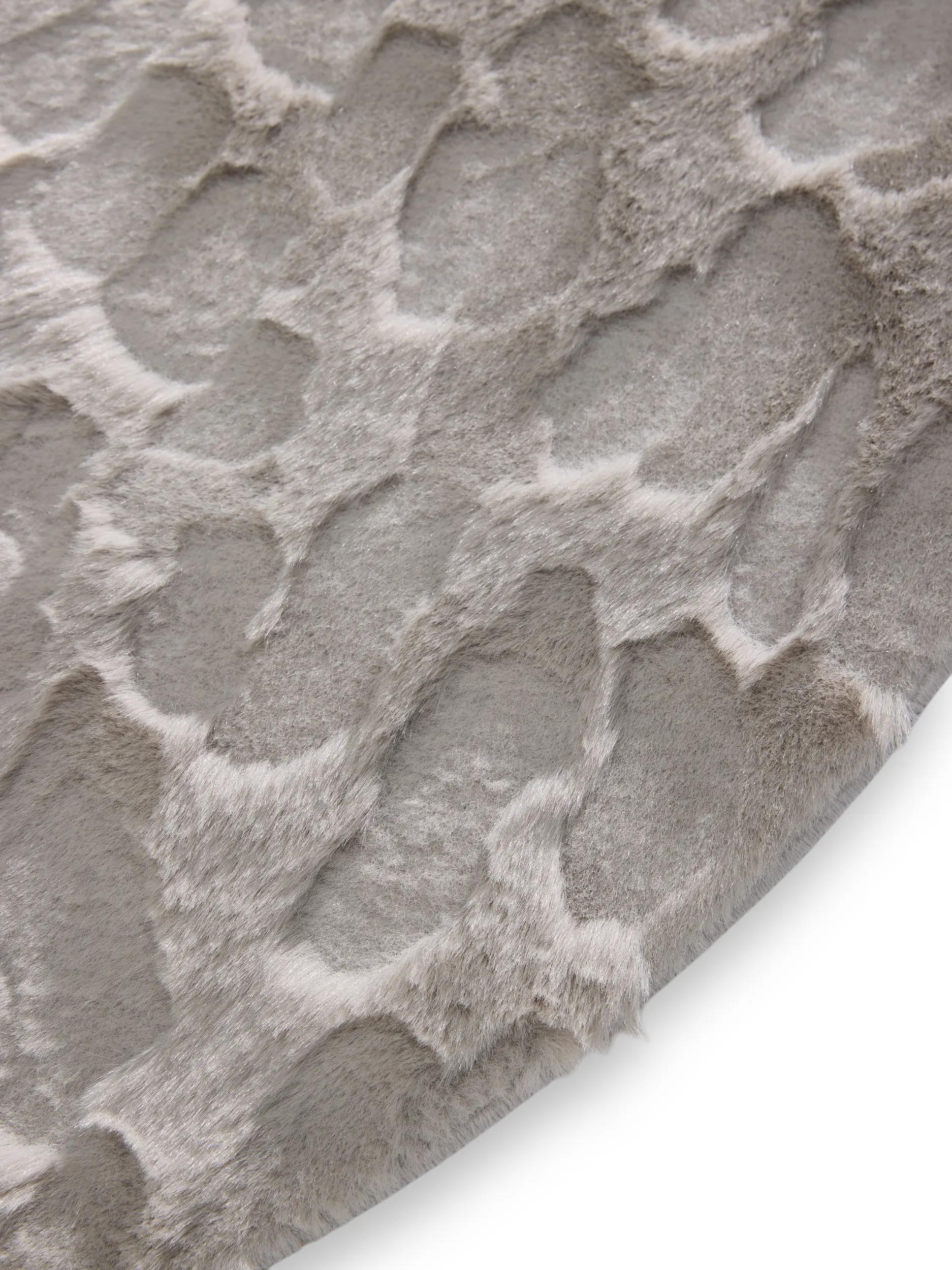 Tapis en fourrure Immy gris