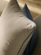 Cushion Ines Light Grey/Blue