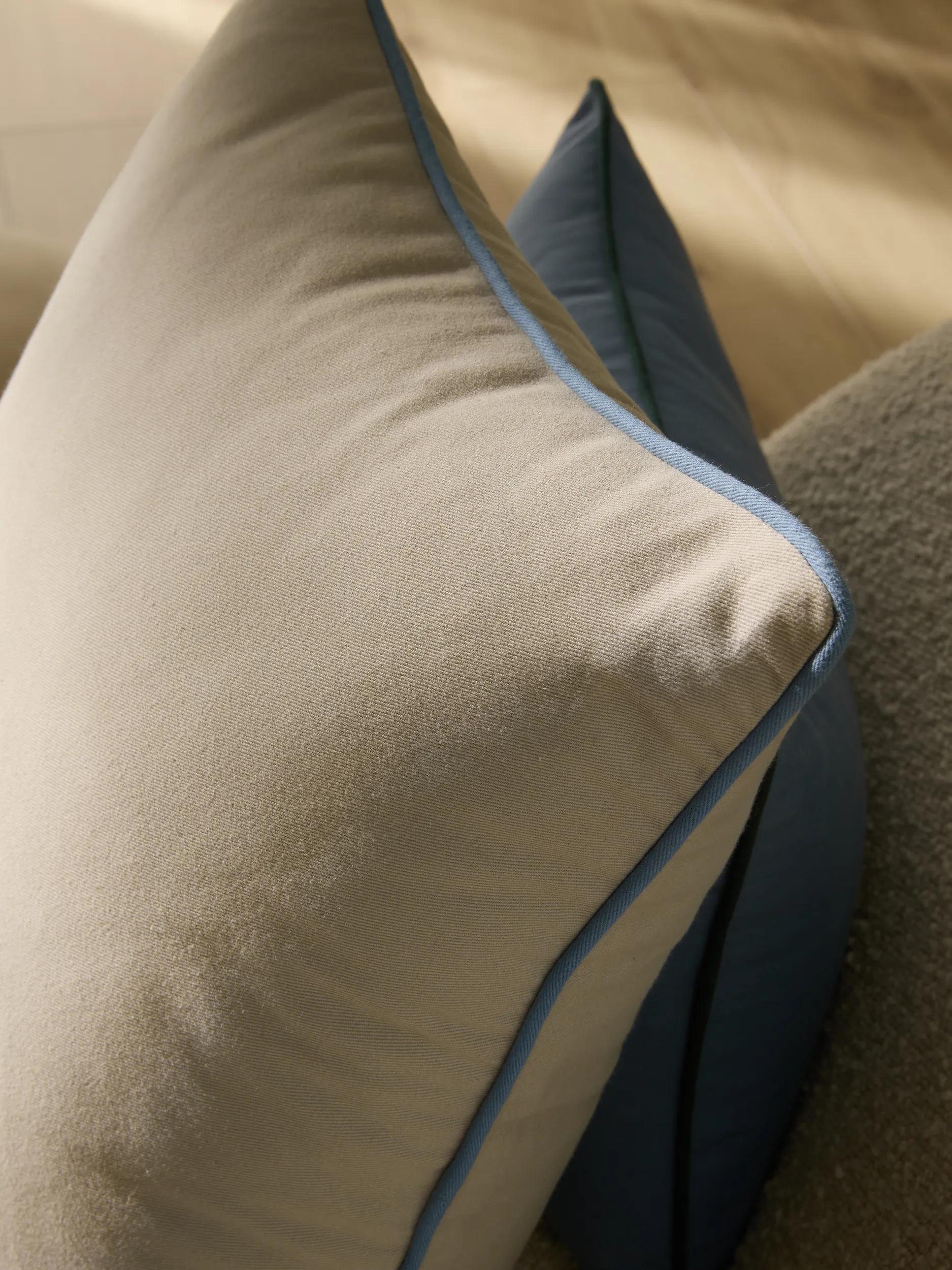 Cushion Ines Light Grey/Blue
