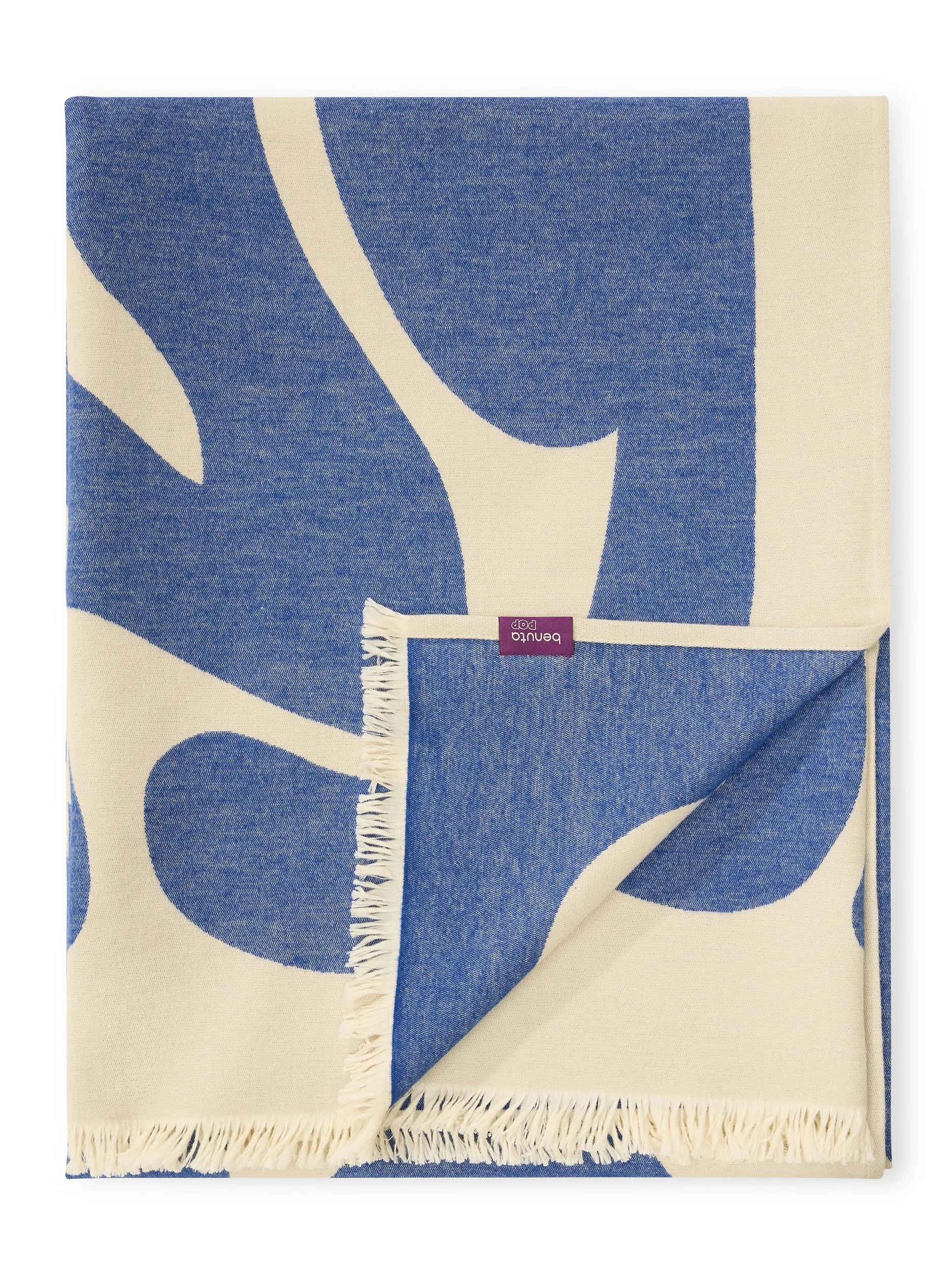 Cotton Blanket Jacky Blue