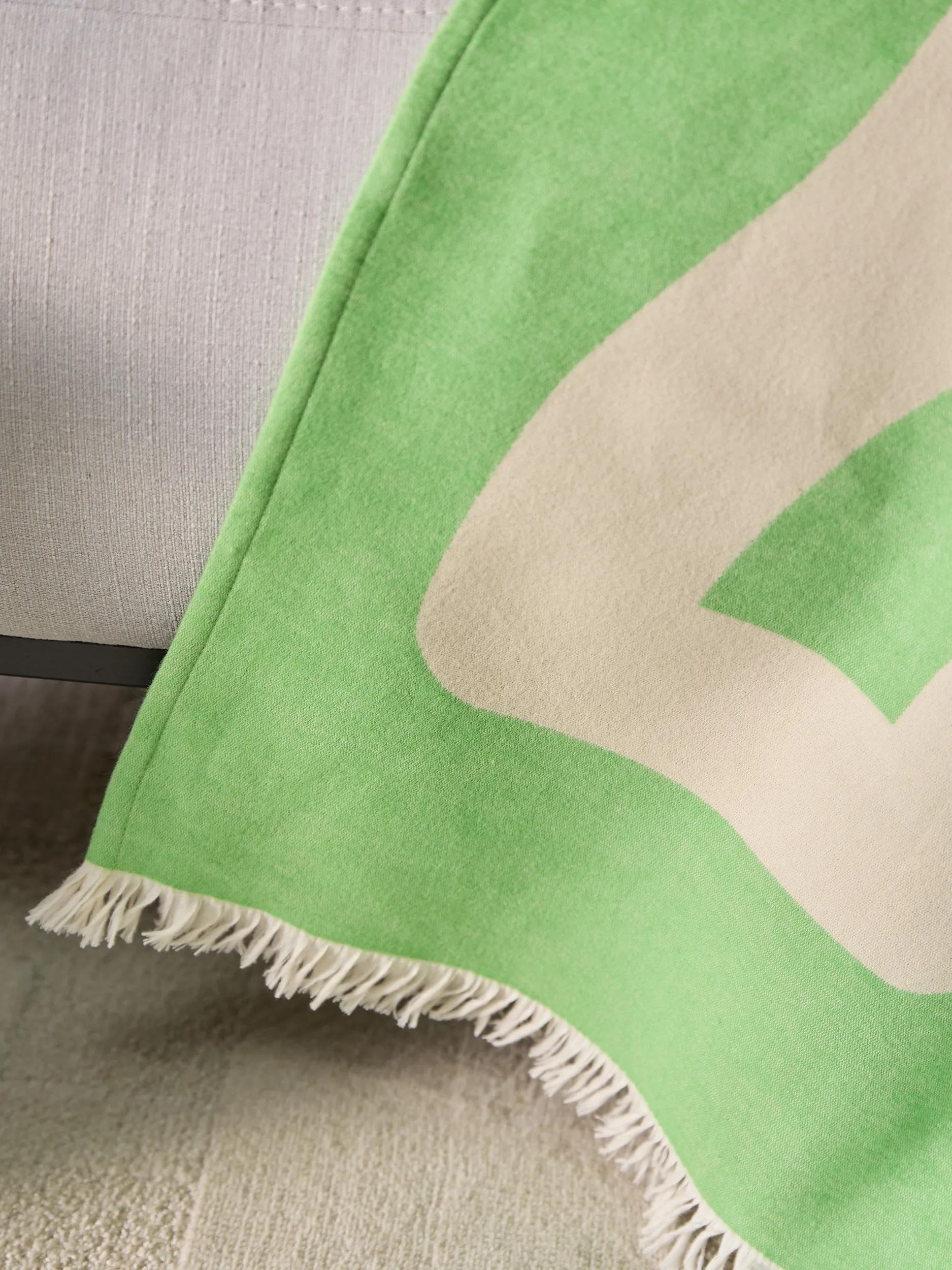Cotton Blanket Jacky Green