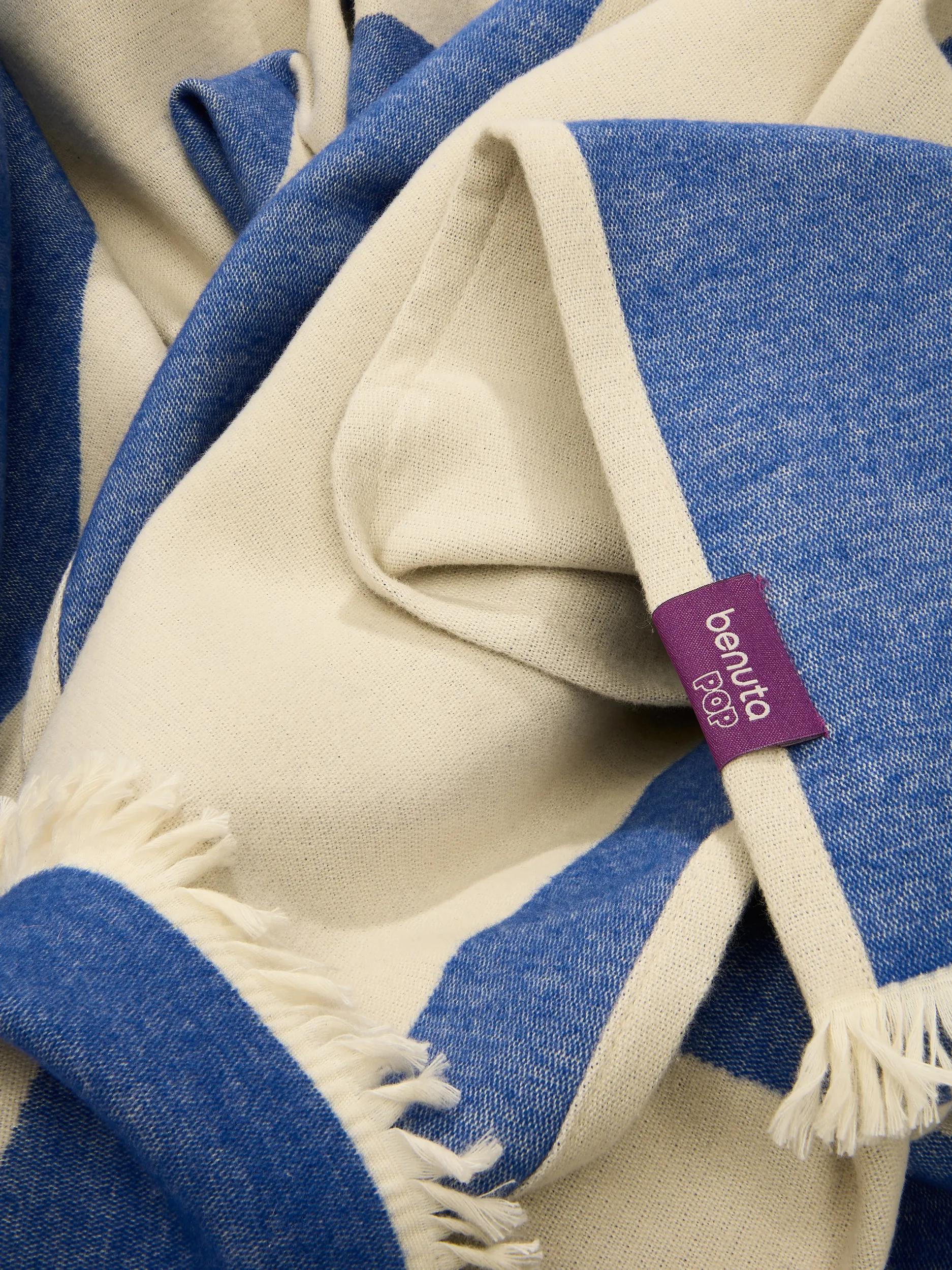Cotton Blanket Jacky Blue