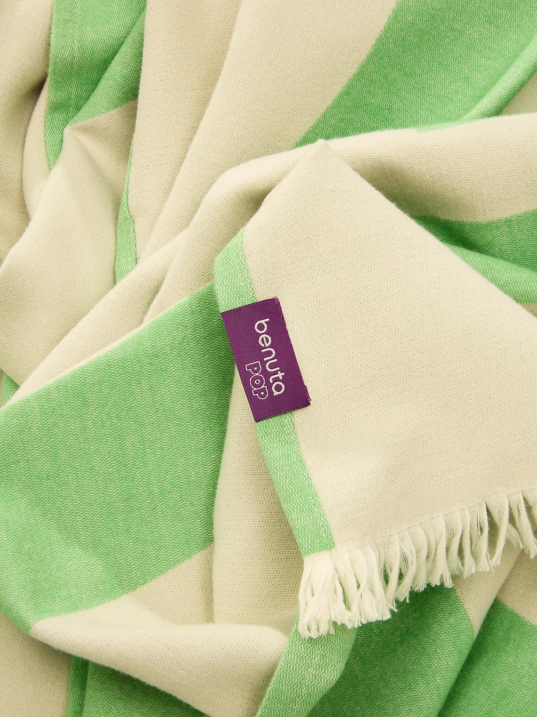 Cotton Blanket Jacky Green
