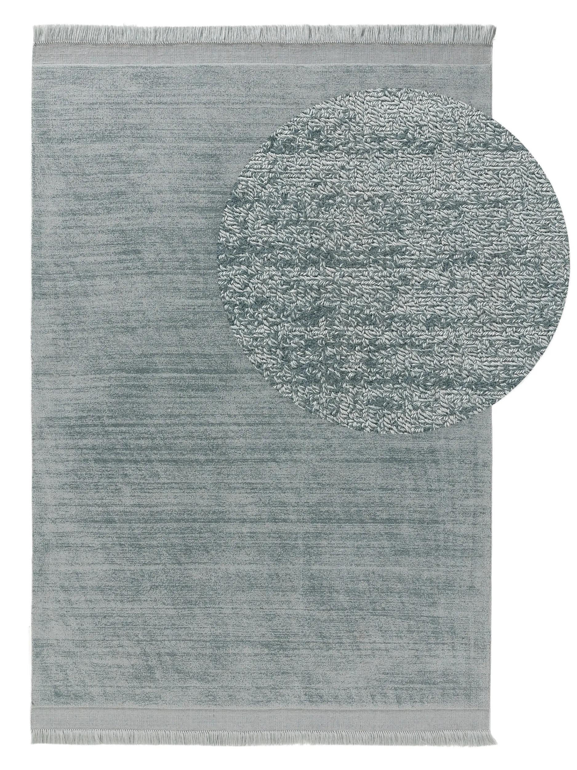 Rug made from recycled material Jade Turquoise