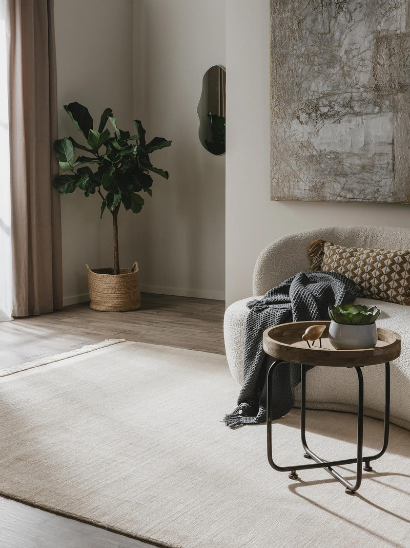 Rug Made From Recycled Material Jade Cream