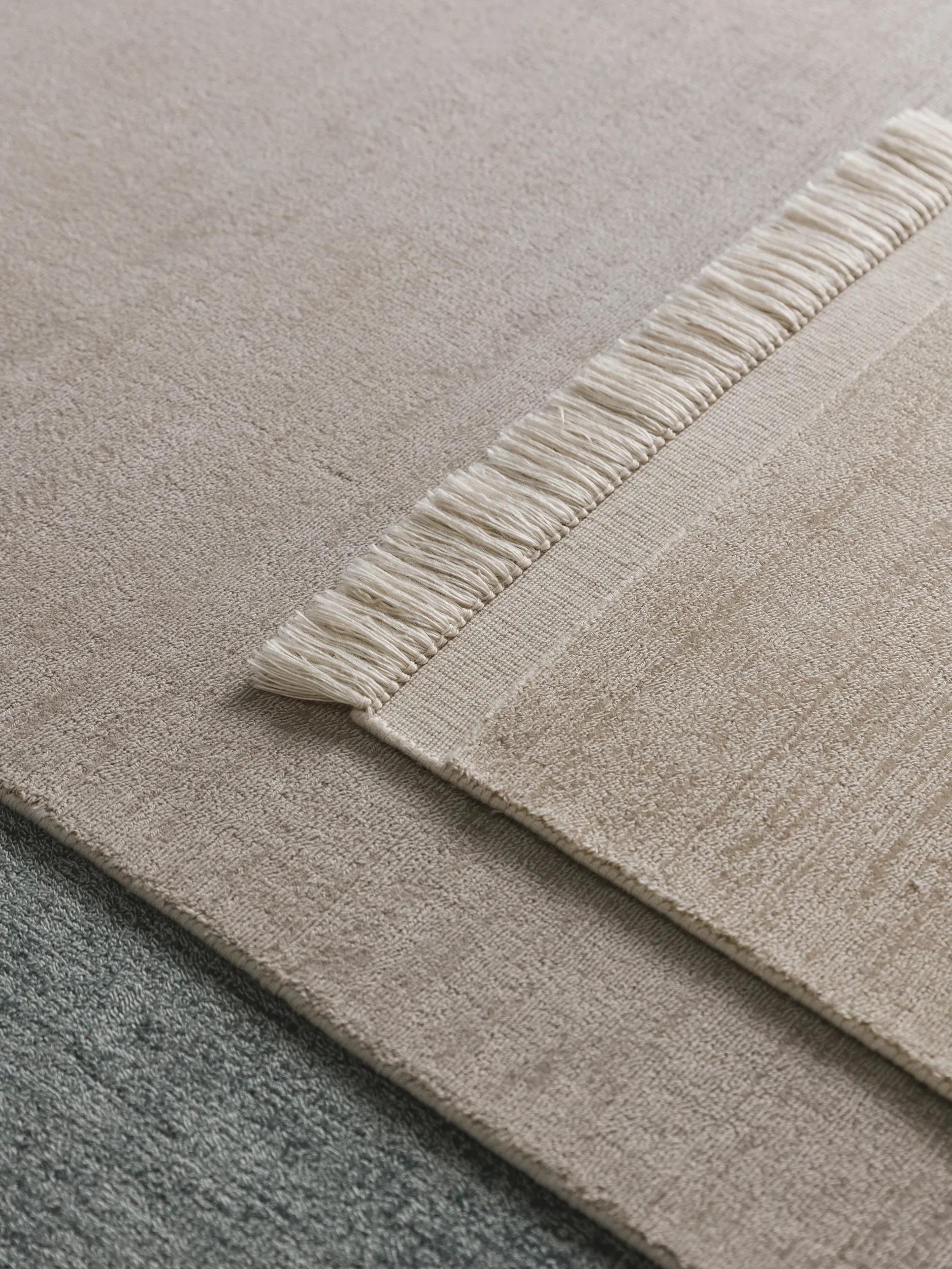 Rug made from recycled material Jade Cream