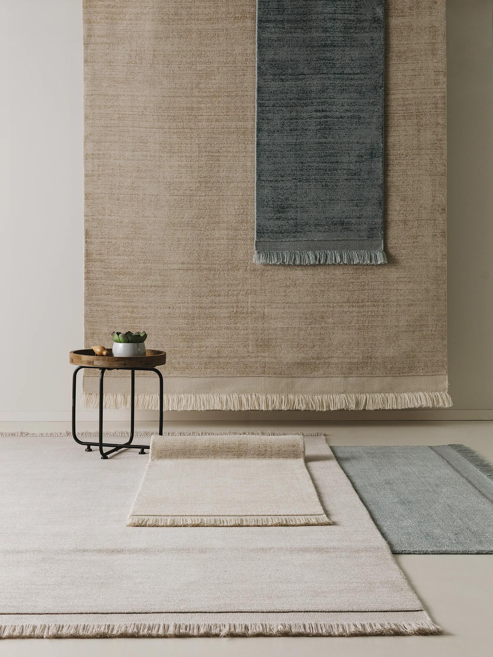 Rug made from recycled material Jade Light Grey
