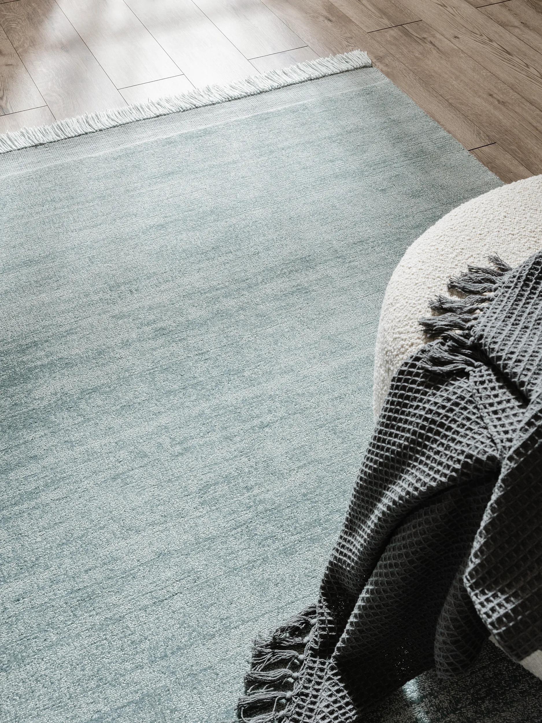 Rug made from recycled material Jade Turquoise