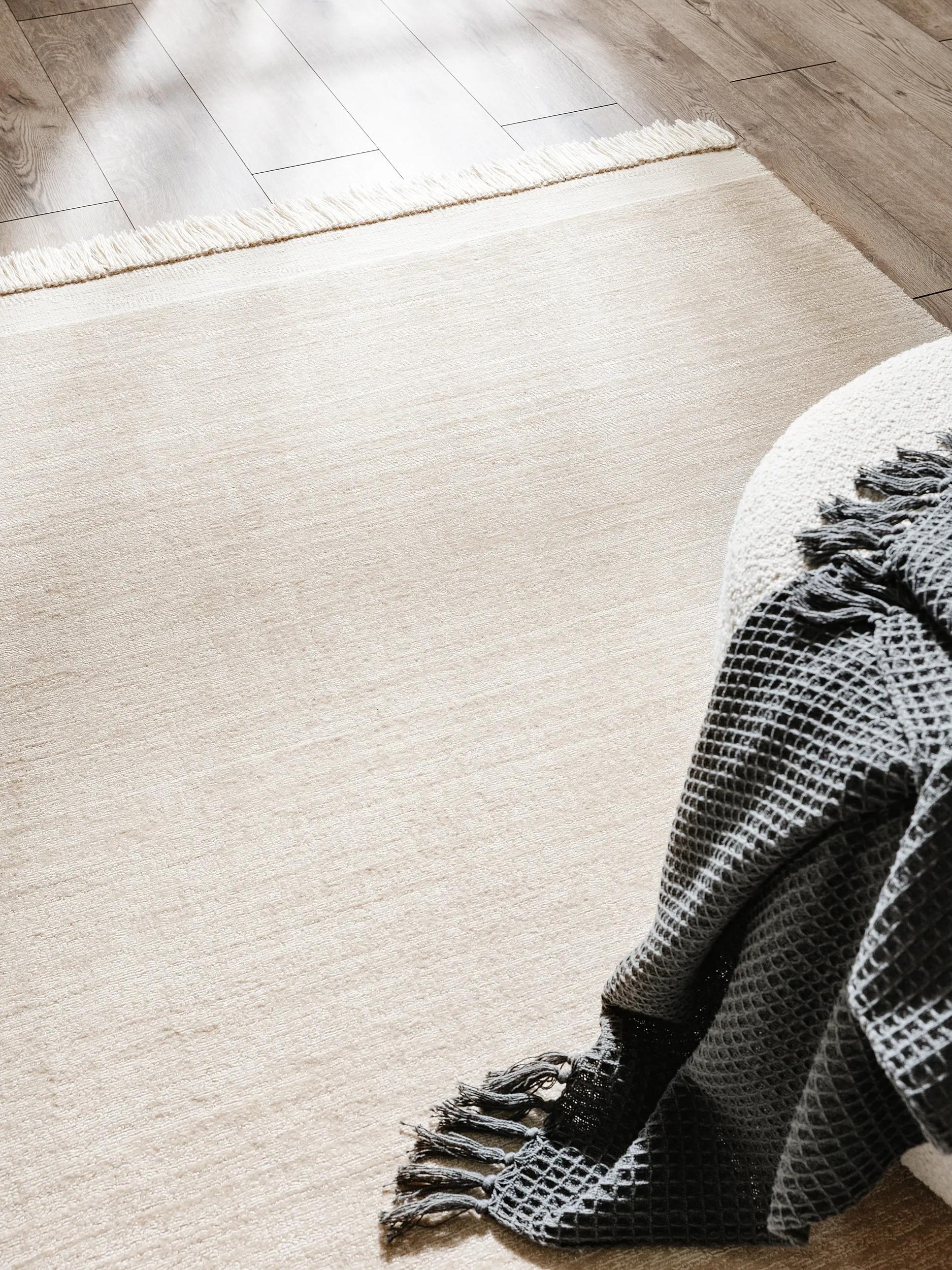 Rug made from recycled material Jade Cream