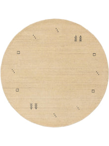 Round Wool Rug Jamal Cream