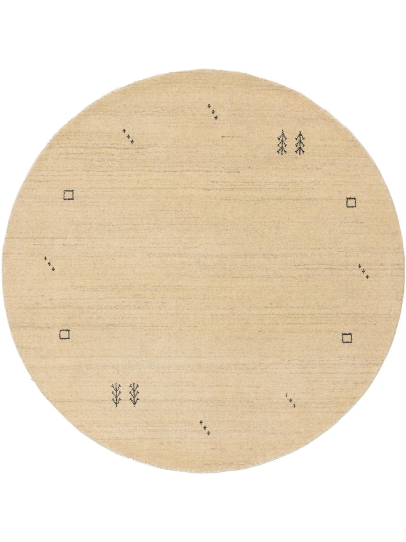 Round Wool Rug Jamal Cream