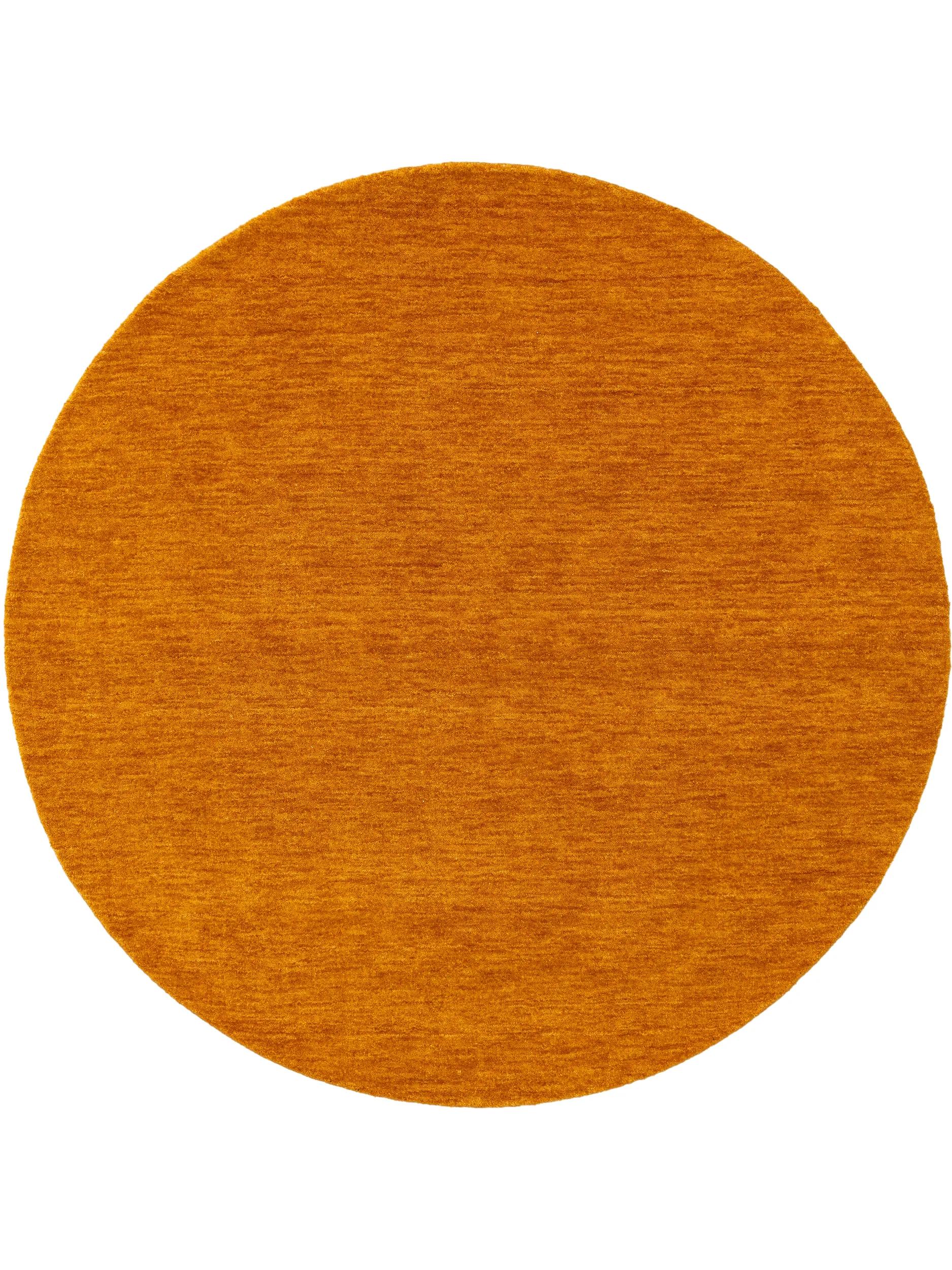 Round Wool Rug Jamal Yellow