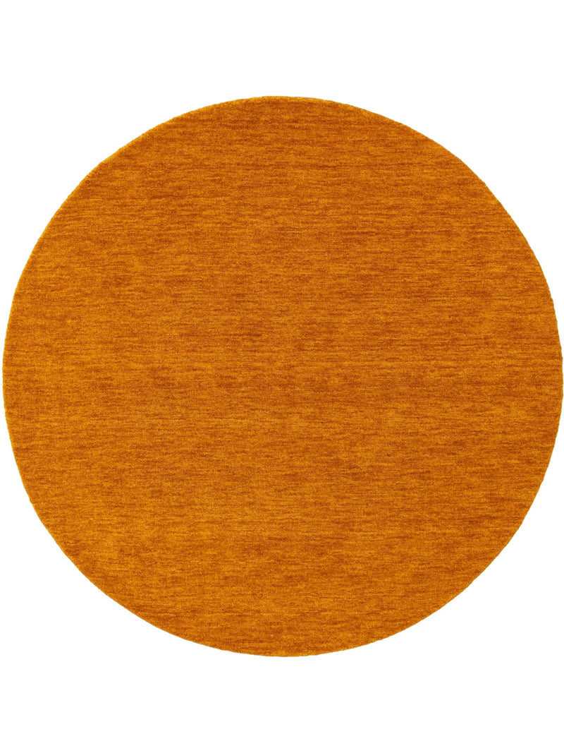 Round Wool Rug Jamal Yellow