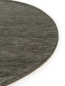 Round Wool Rug Jamal Grey