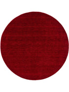 Round Wool Rug Jamal Red