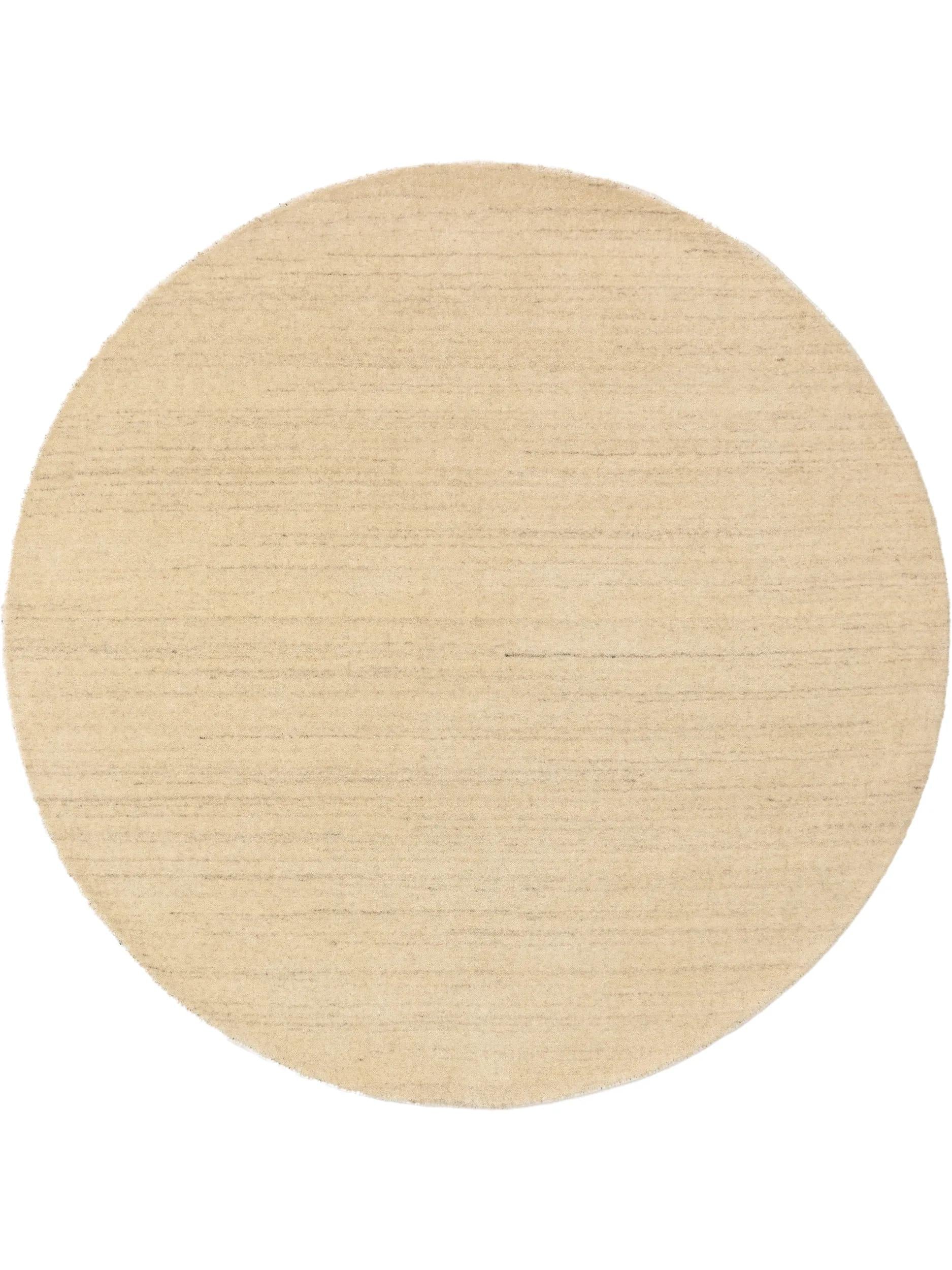 Runder Wollteppich Jamal Creme