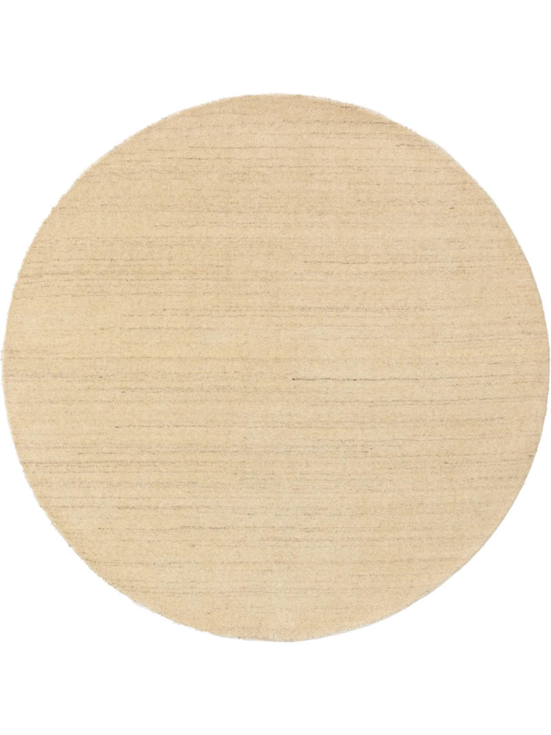Round Wool Rug Jamal Cream