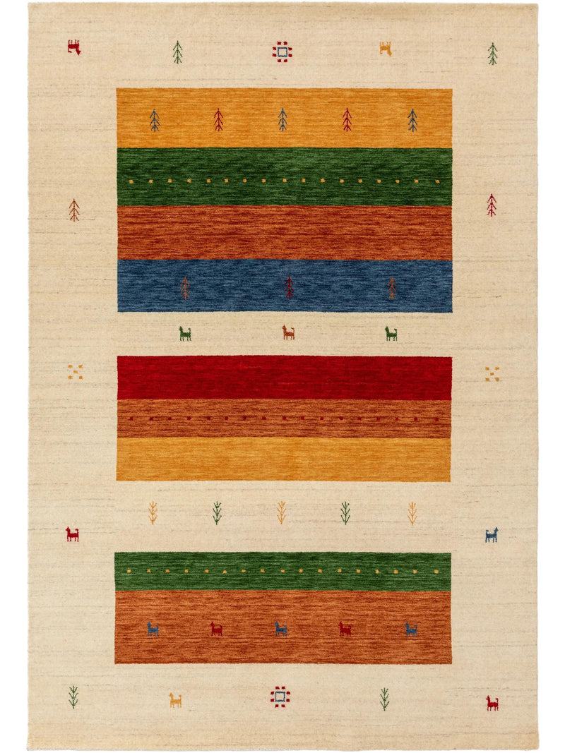 Wool Rug Jamal Multicolour/Beige