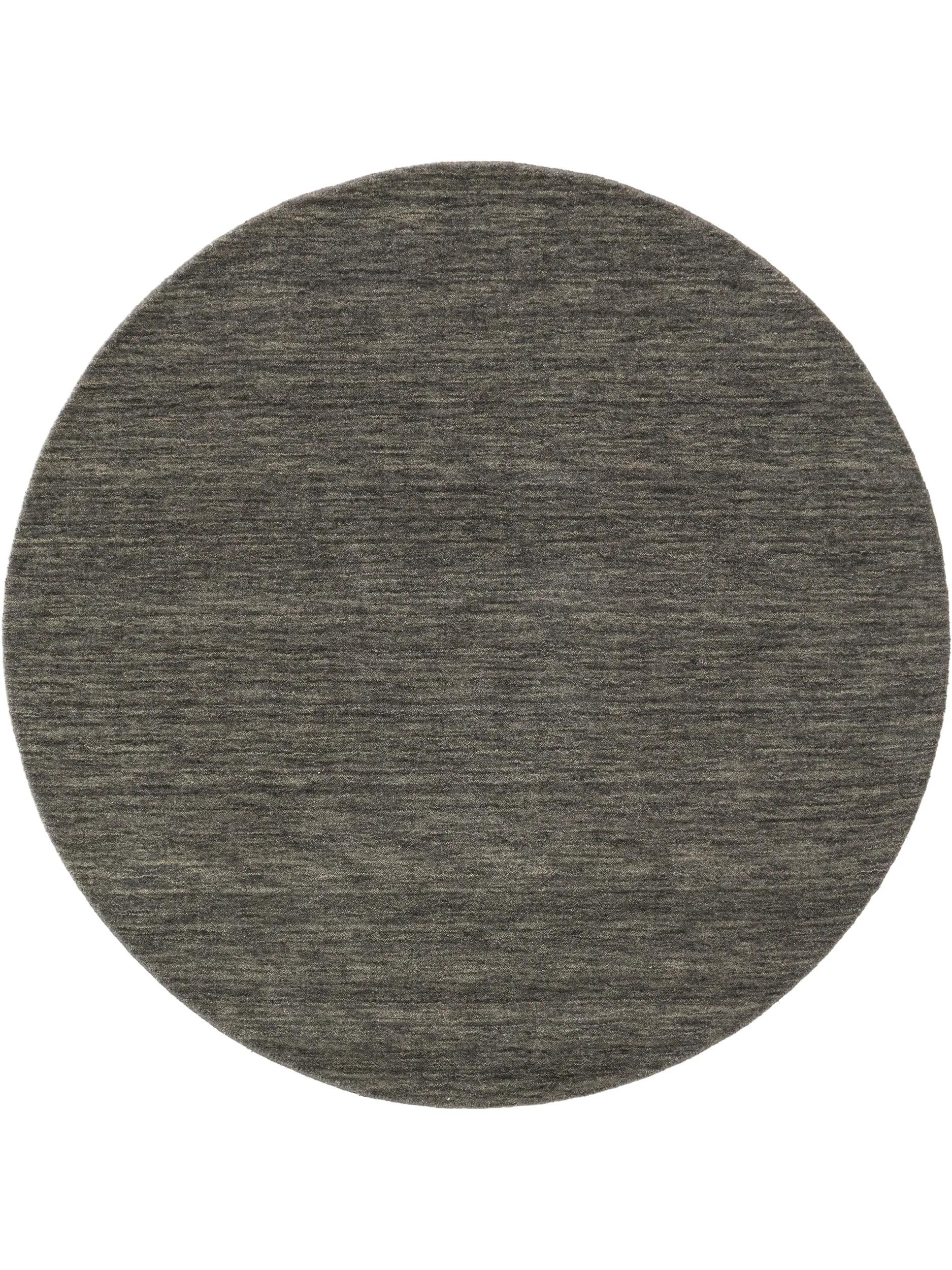 Round Wool Rug Jamal Grey