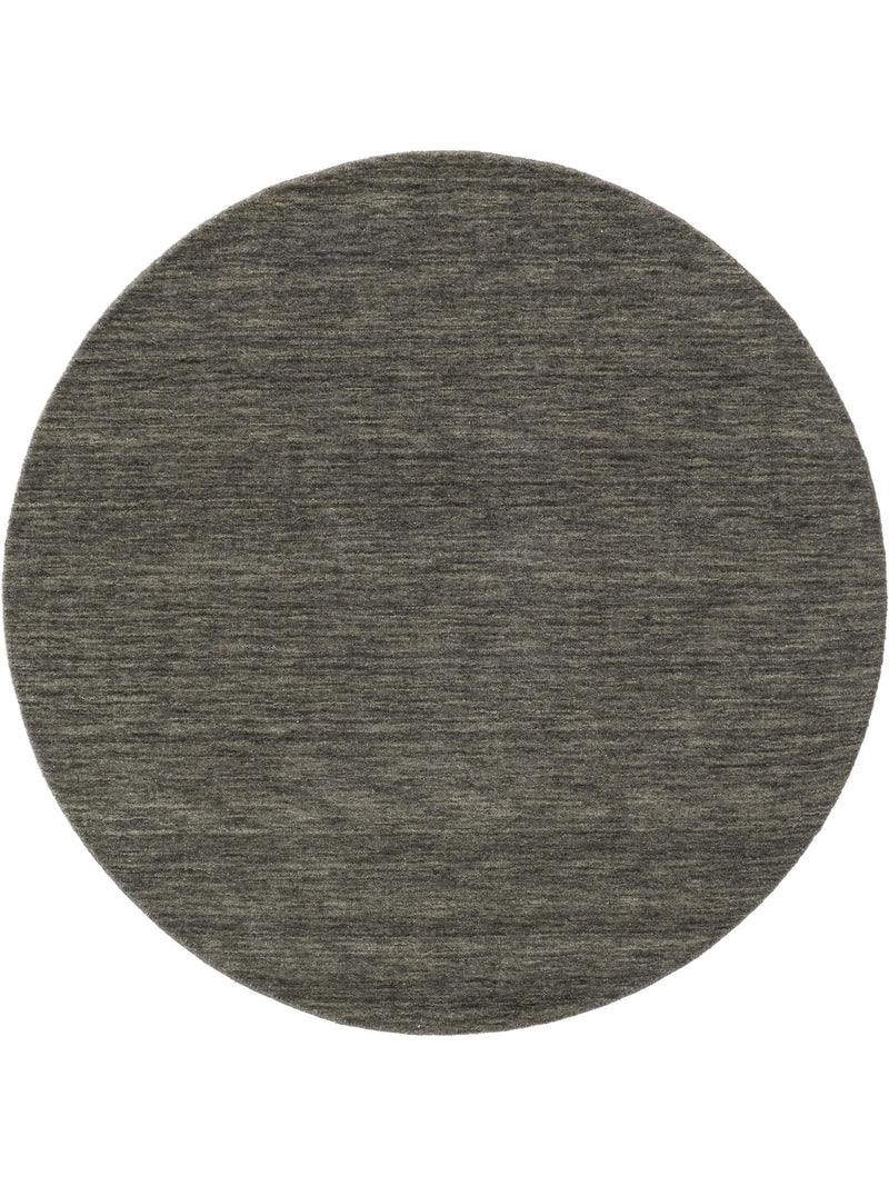Round Wool Rug Jamal Grey