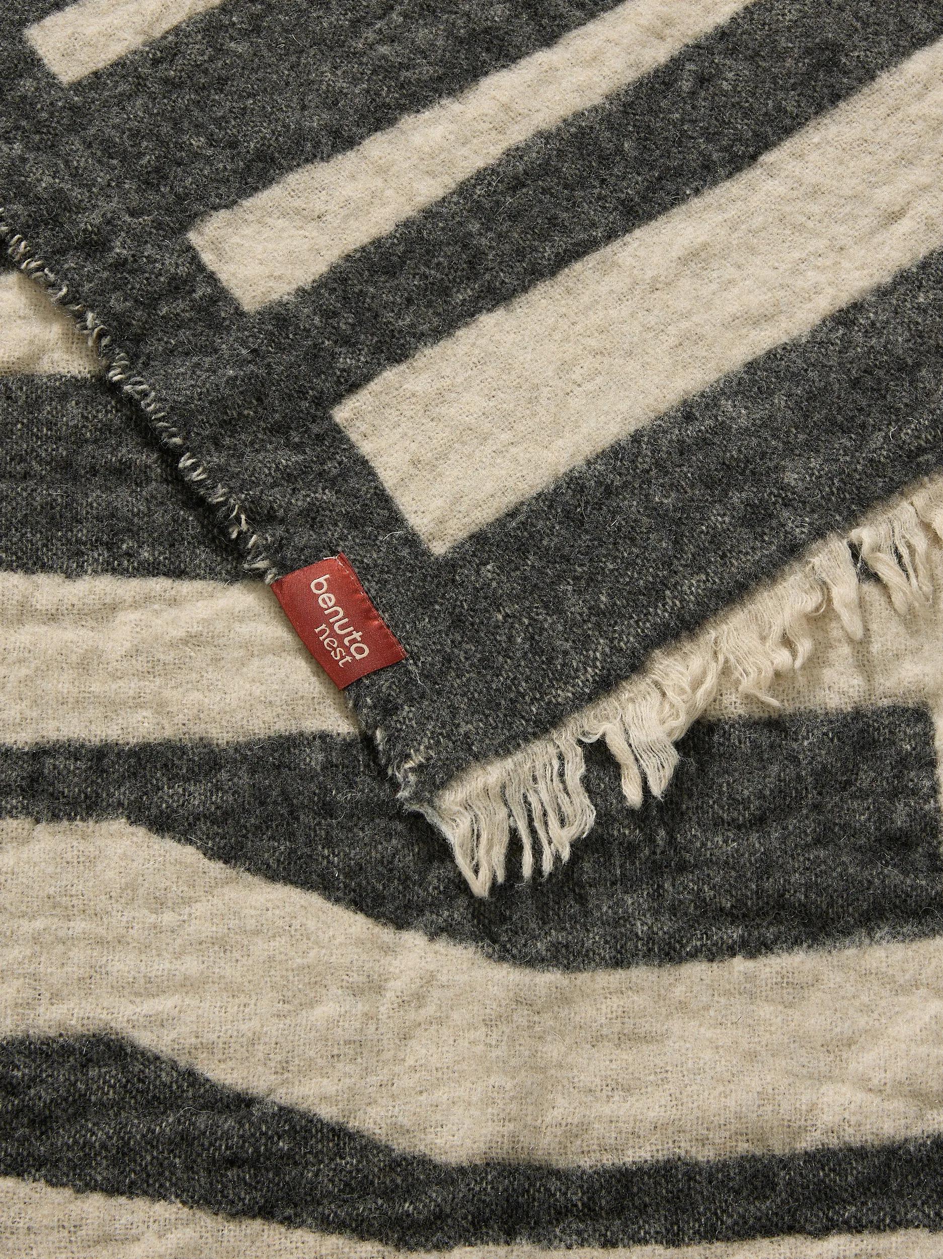 Decke Jana Creme/Grau