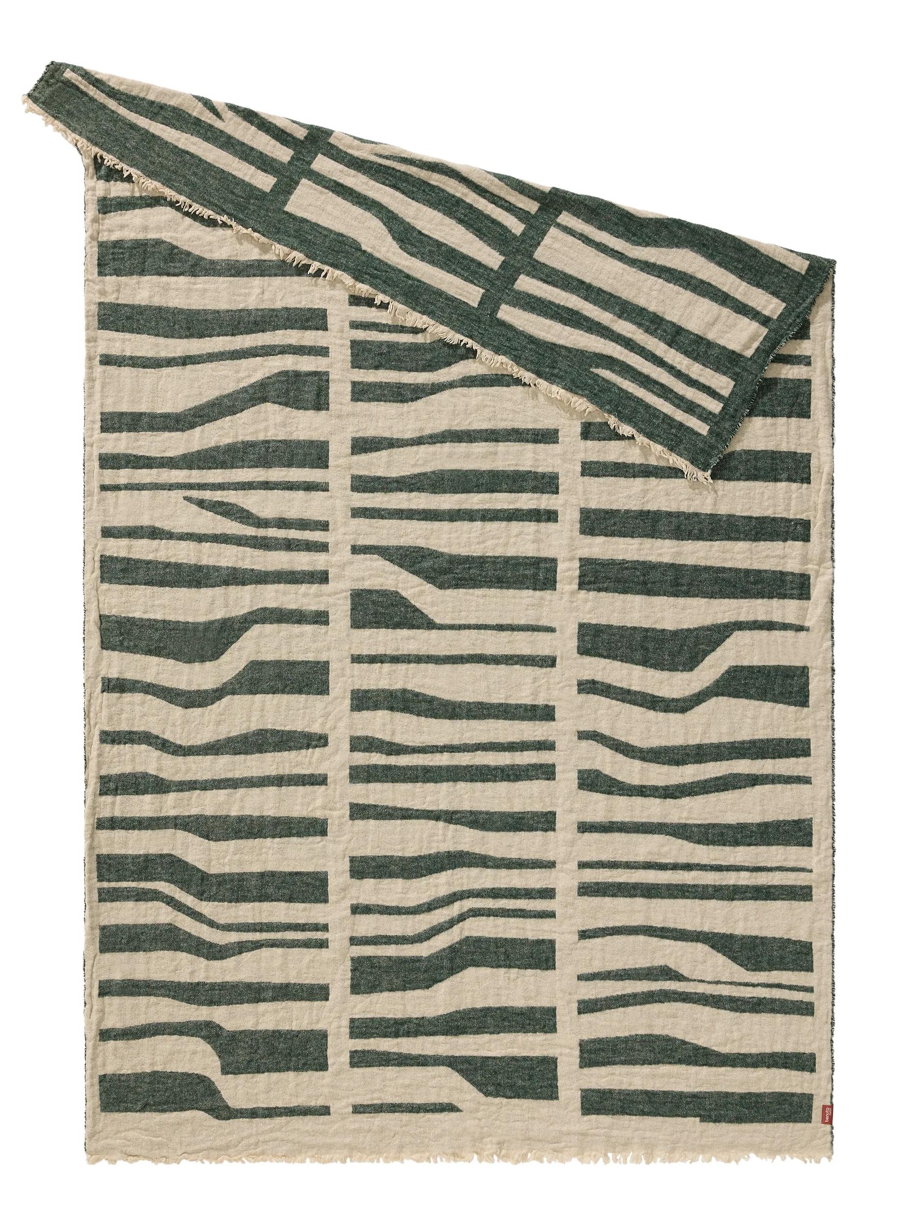 Blanket Jana Cream/Green